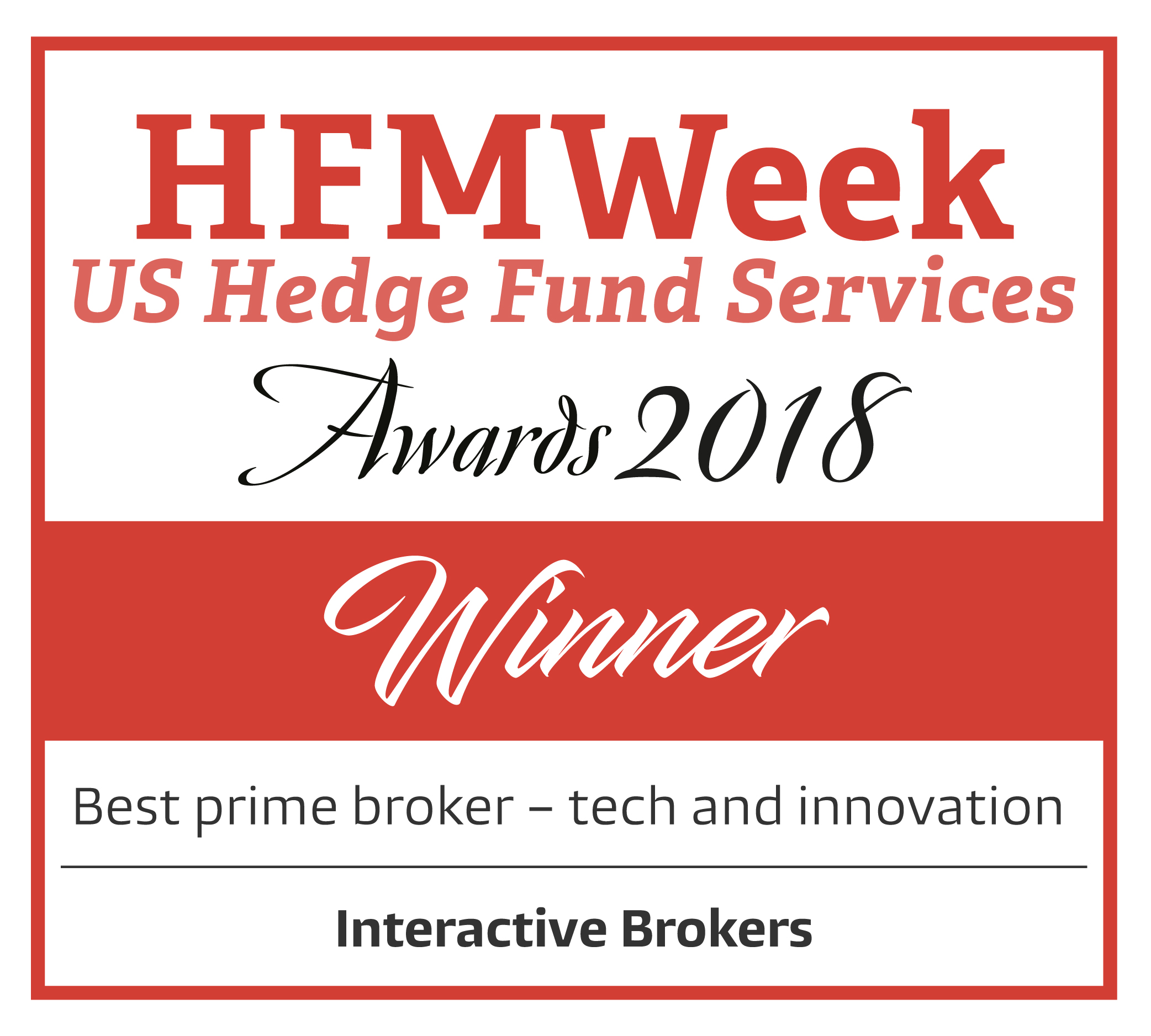 Winner 2018 - Best Prime Broker - Technology and Innovation